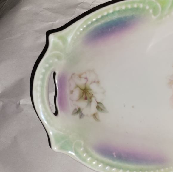 Vintage Oval Floral Tray/Dish - Picture 3 of 6